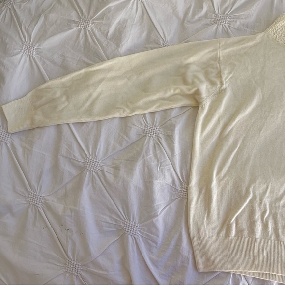 Tradition Pearl Detail Cream Sweater - Picture 3 of 5